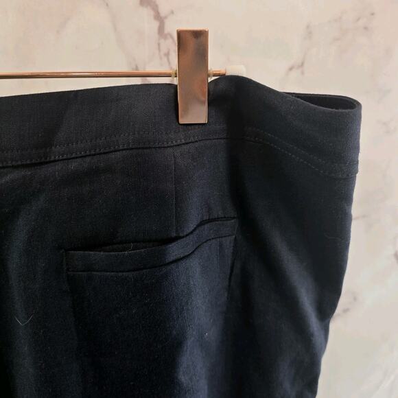 J Jill Shorts Womens 16 Blue Linen Stretch Bermuda High Rise Chambray Indigo - Picture 9 of 10